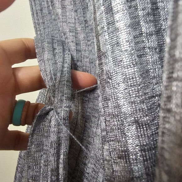 Tularosa Dries Mini Dress Sz M Silver Metallic Belted Pleated Cocktail Party - Picture 14 of 16